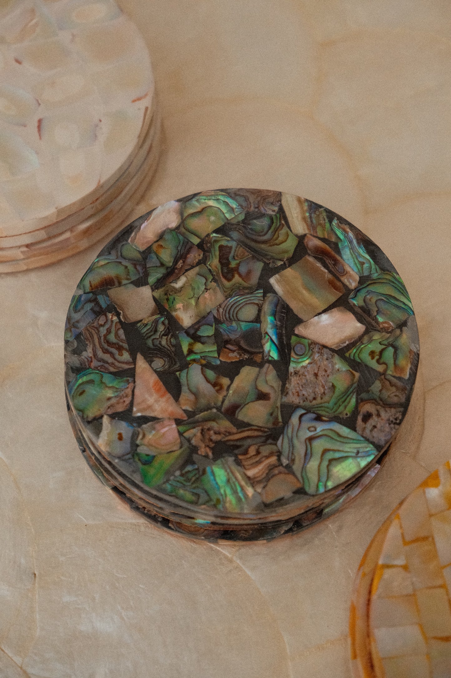 Abalone Shell Coasters