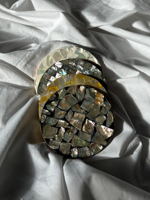 Abalone Shell Coasters