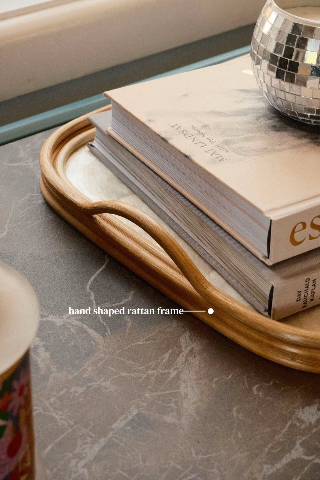 Rattan & Capiz Tray
